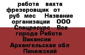 работа . вахта. фрезеровщик. от 50 000 руб./мес. › Название организации ­ ООО Спецресурс - Все города Работа » Вакансии   . Архангельская обл.,Пинежский 